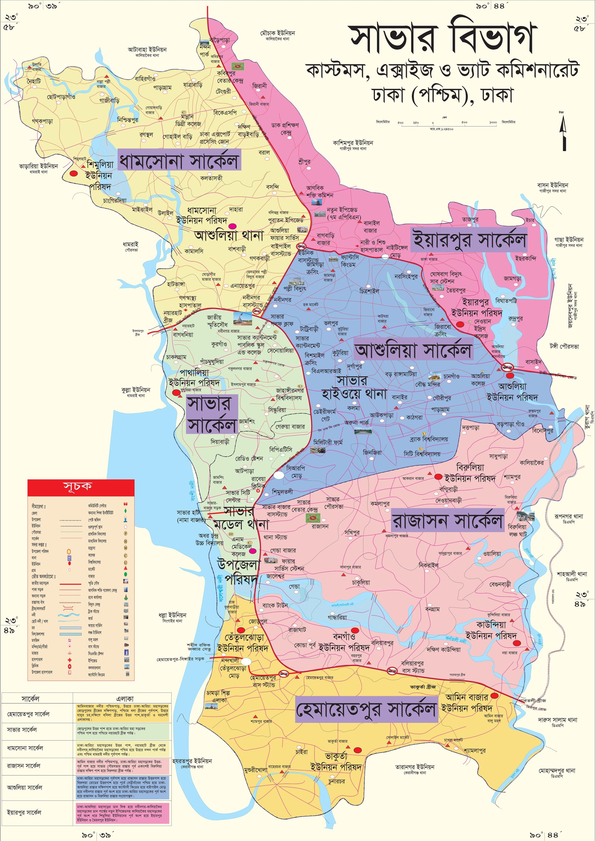 কাস্টমস, এক্সাইজ ও ভ্যাট, সাভার বিভাগ, সাভার, ঢাকা