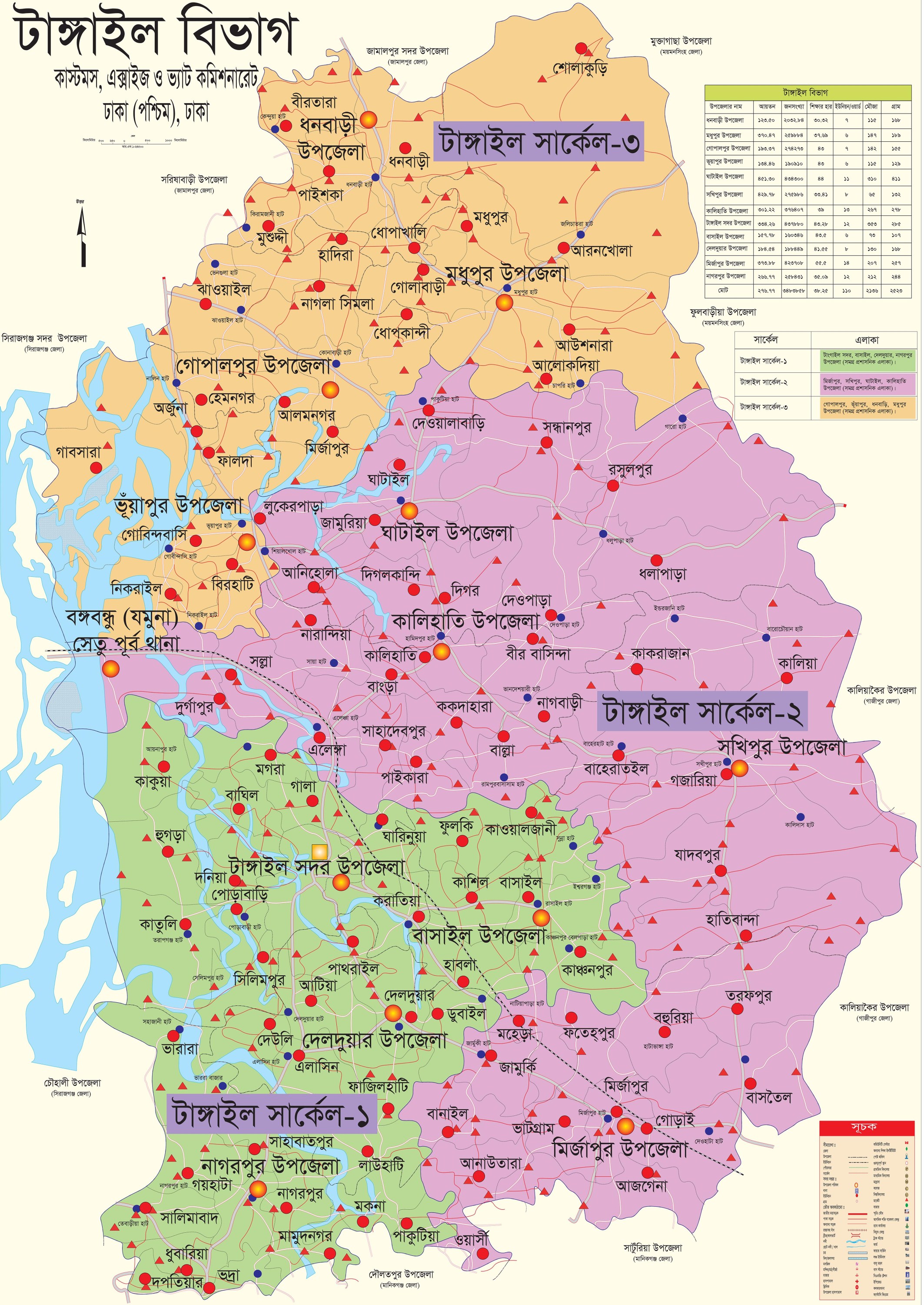 কাস্টমস, এক্সাইজ ও ভ্যাট বিভাগ, টাঙ্গাইল